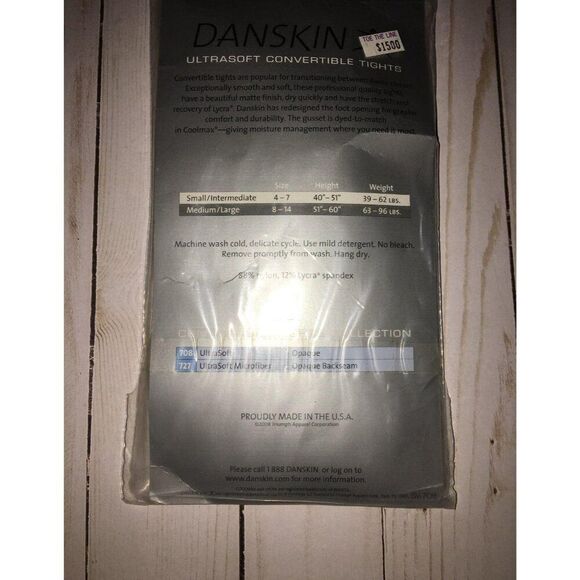 danskin girls convertible tights - Picture 3 of 3